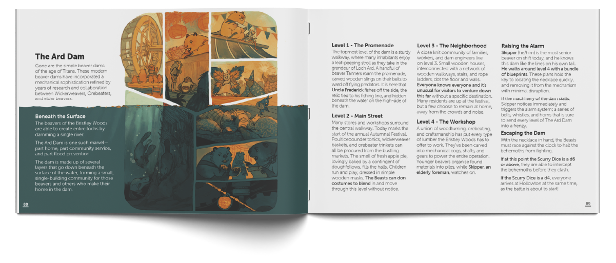 An illustration of five picts.