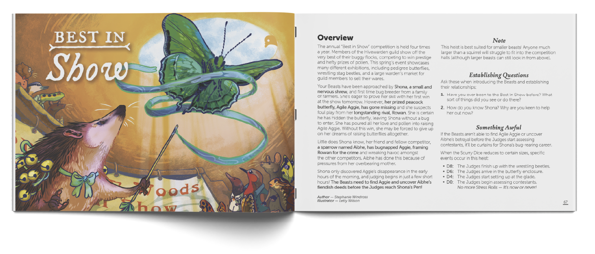 An illustration of five picts.