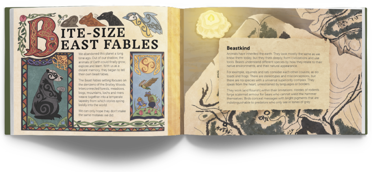 An illustration of five picts.