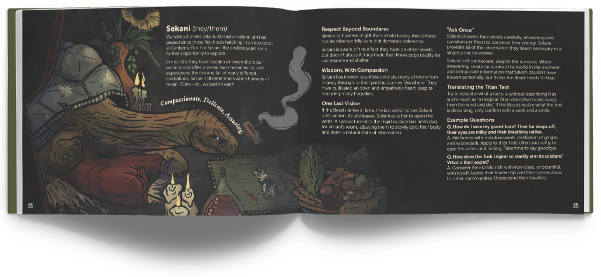 An illustration of five picts.