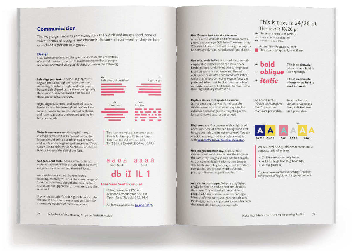 An illustration of five picts.