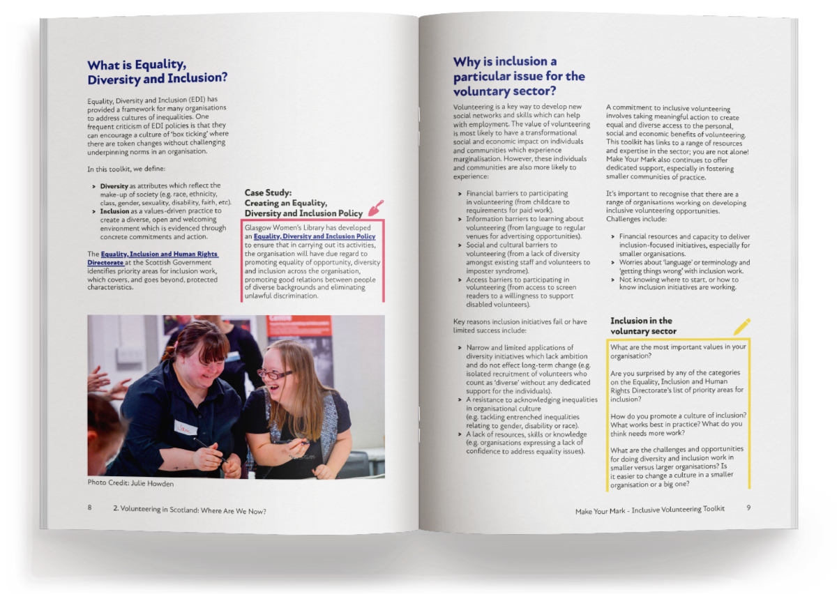 An illustration of five picts.